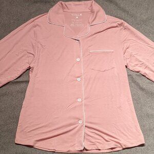 NEW Bamboo Pajama Top in rose quartz